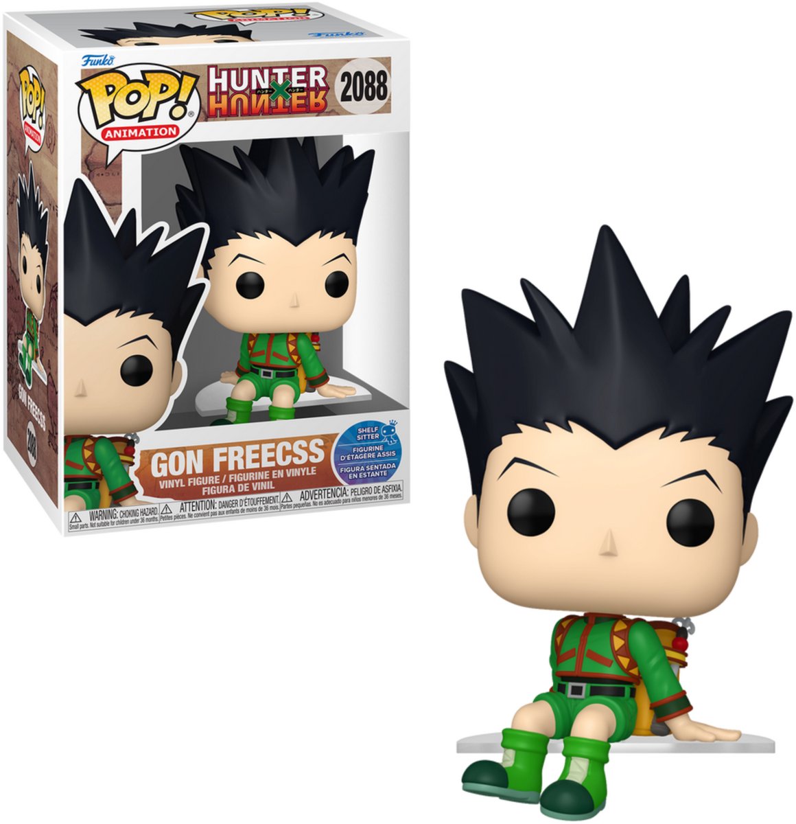 Funko-pop ! gon freecss (gardien d'étagère) 2088 chasseur x chasseur