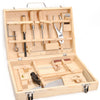 Boîte à outils en bois, 16dlg.
