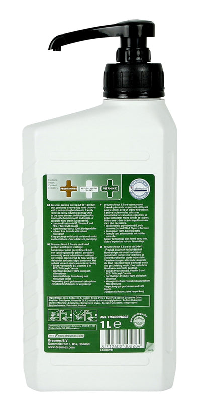 Dreumex wash care hand cleaner hand soap 1 litre with pump