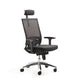Mayer sitzmöbel chaise pivotante myoptimax tissu noir piètement étoile en métal