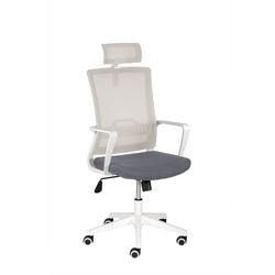 Mayer sitzmöbel chaise pivotante mystudio gris, tissu gris argenté plastique pieds étoile