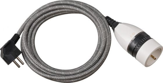 Câble d'extension Brennenstuhl avec interrupteur rotatif et manteau textile