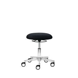 Mayer sitzmöbel tabouret pivotant fonctionnel myxpert tissu noir métal piètement étoile plat