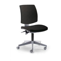 Mayer sitzmöbel chaise pivotante myflexo tissu noir plastique piètement étoile