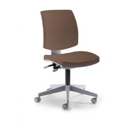Mayer sitzmöbel chaise pivotante myflexo tissu marron plastique piètement étoile
