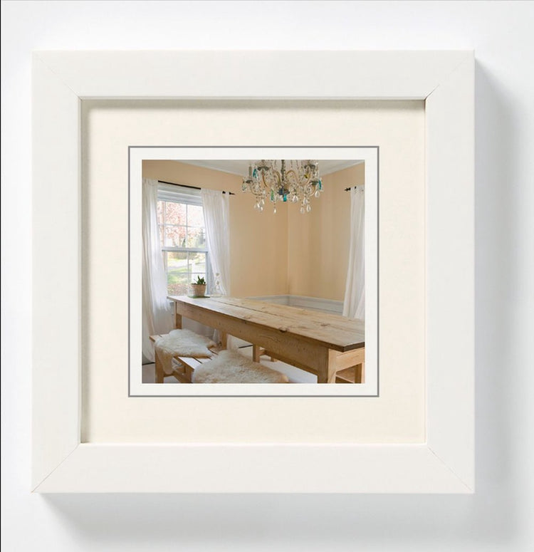 Poivrons Walther - cadre photo - format photo 20x20 cm - blanc