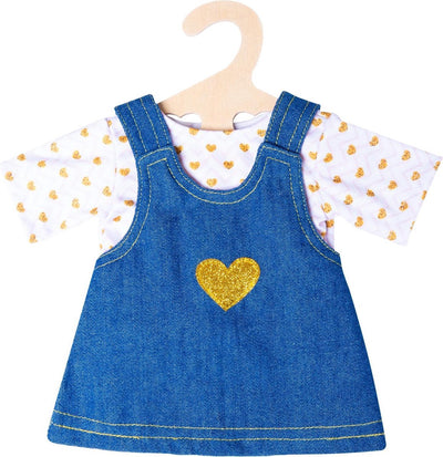 Robe de poupée HELSS avec T-shirt doré, 28-35 cm