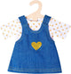 Robe de poupée HELSS avec T-shirt doré, 28-35 cm