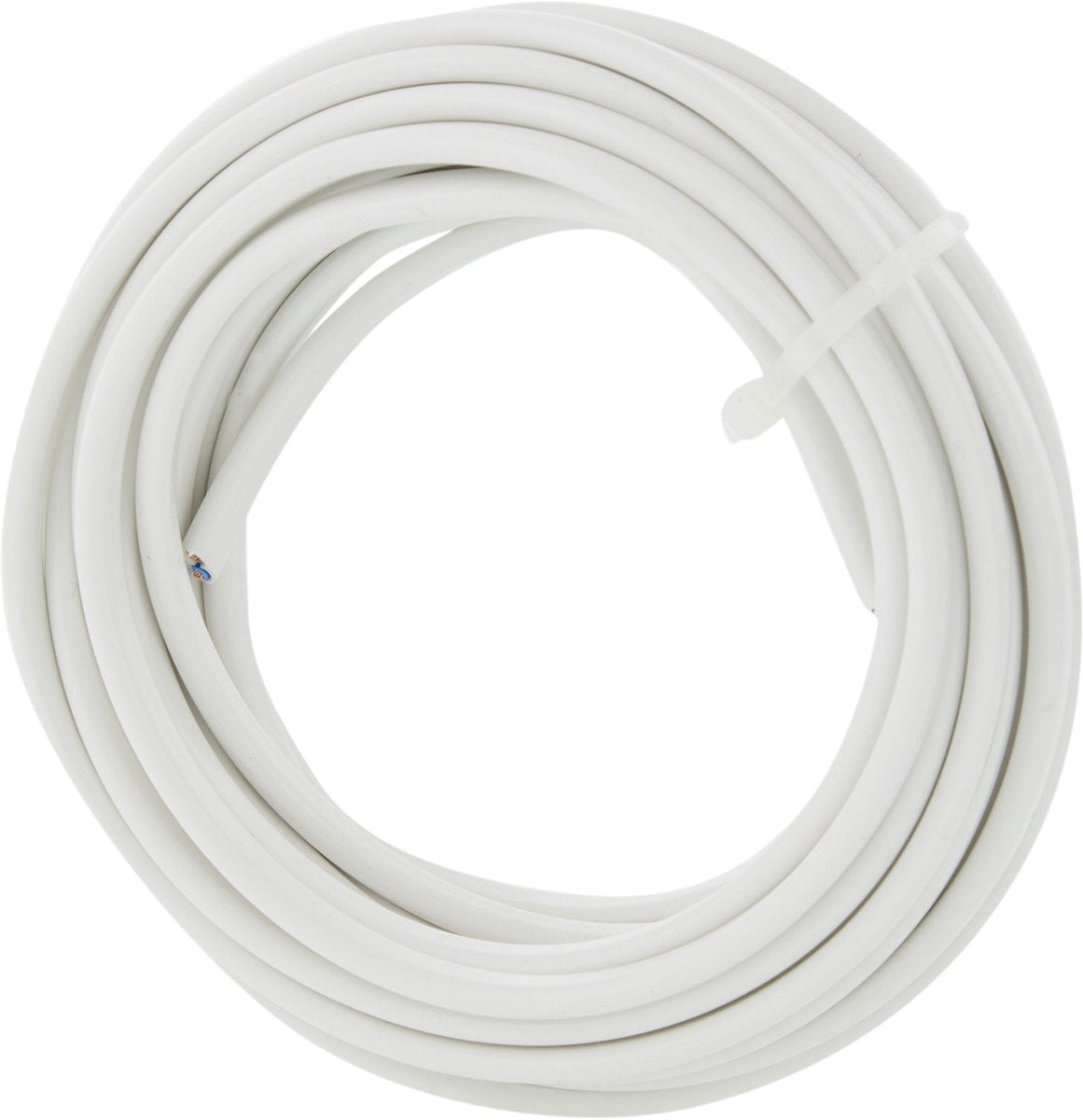 Cordon domestique Q-link - plat - capacité de charge jusqu'à 1200w - 2 x 0,75 mm² - 5 m - blanc