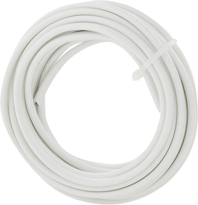 Cordon domestique Q-link - plat - capacité de charge jusqu'à 1200w - 2 x 0,75 mm² - 5 m - blanc
