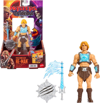 Figurine du film Les Maîtres de l'univers 2026 - homme avec épée puissante avec fonction de retournement et de déclenchement