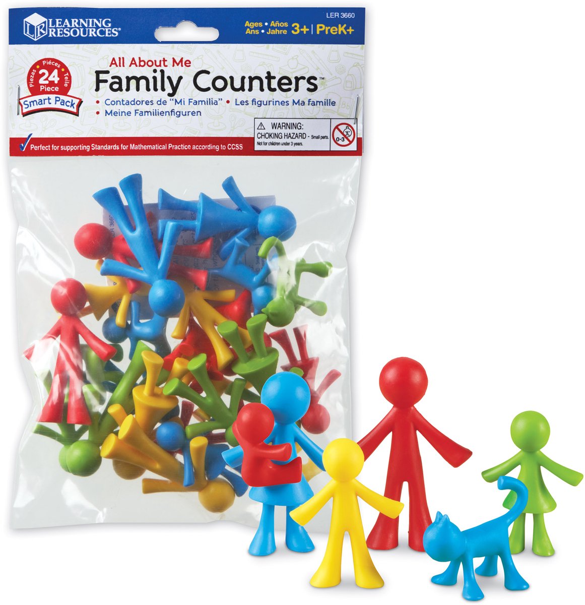 Ressources d'apprentissage tout sur moi pack intelligent Family Counters™ (ensemble de 24) - 3+
