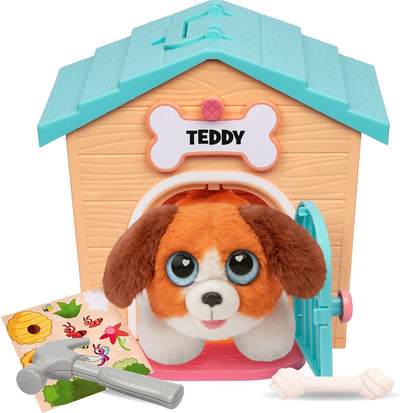 Jouets d’orignal surprise chiot jouet câlin dans la maison du chien