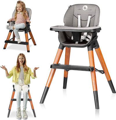 Lionelo mona - chaise haute - 4en1 - antidérapante - ceinture - 75kg