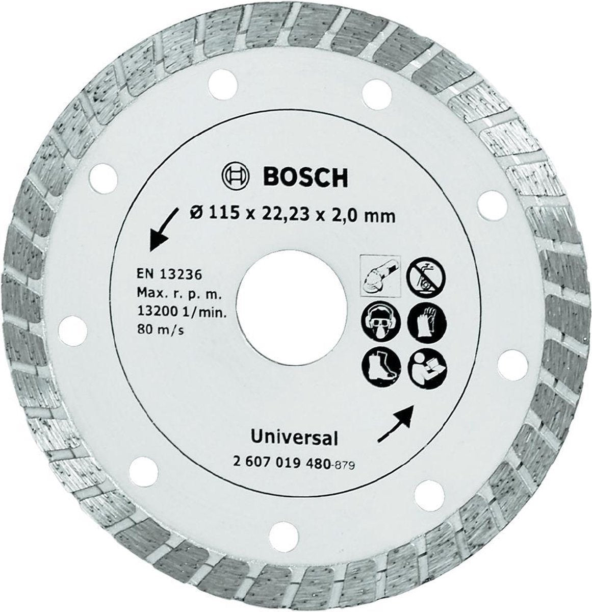 Meule diamantée Bosch - turbo - 115 mm