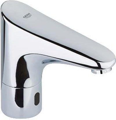 Robinet de lavabo à économie d'eau Grohe europlus e infrarouge sans mitigeur avec alimentation par pile 6v chromé