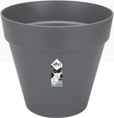 Elho loft urban round 50 - pot de fleur d'extérieur - ø 48,5 x h 44,5 cm - anthracite