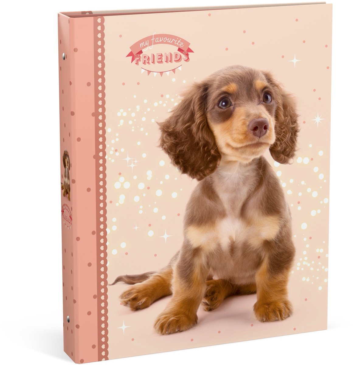 Classeur à anneaux Mes amis préférés a4 - chien - 23 anneaux