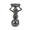 Statue de singe argentée 26cm