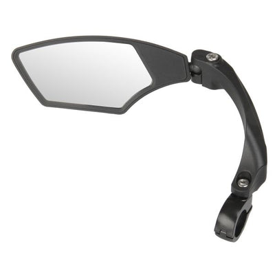 Miroir à vélo d'onde M à gauche 110 x 55 mm noir