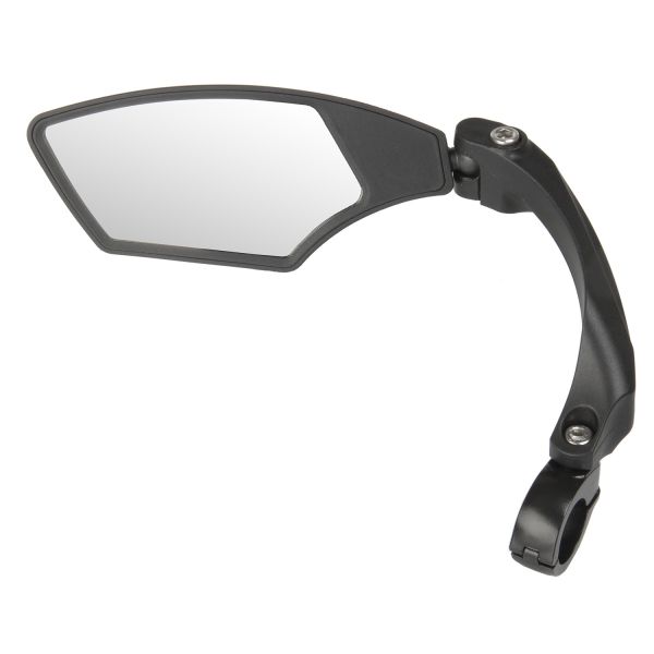 Miroir à vélo d'onde M à gauche 110 x 55 mm noir