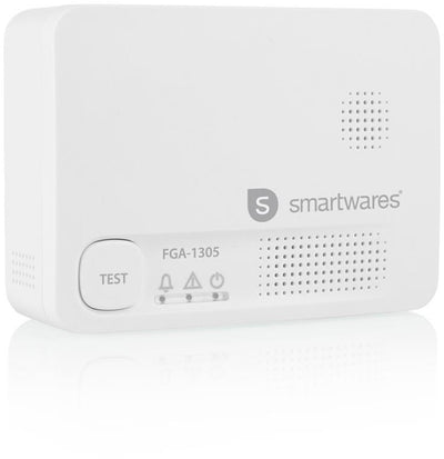 Smartwares FGA-13051 - détecteur de monoxyde de carbone détecteur de CO - 85 dB - capteur 10 ans - certifié BSI