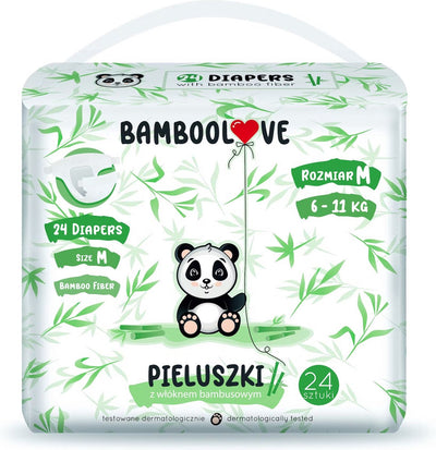 Couches Bamboo Love en bambou taille m | 3 paquets | bambouamour | les bébés