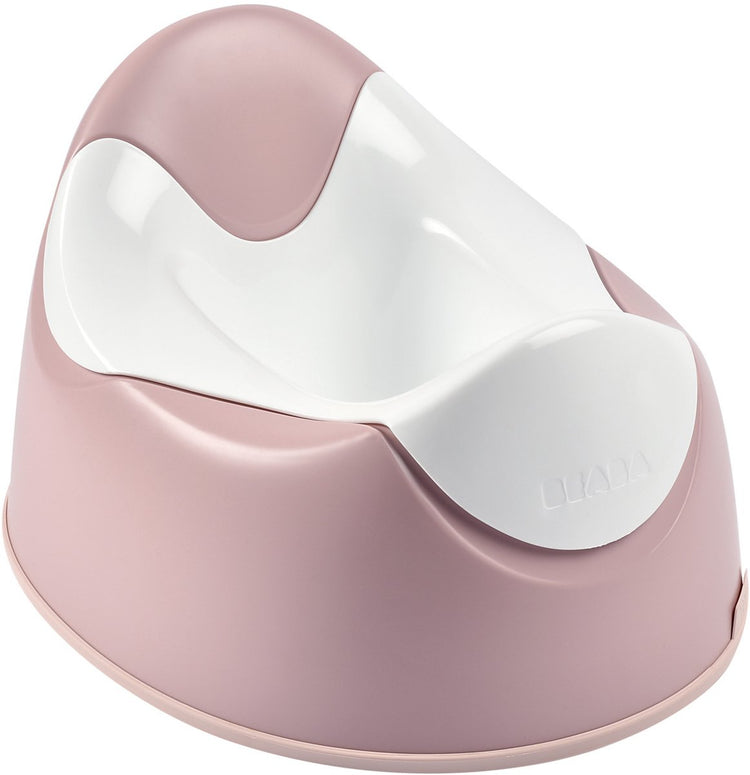 Pot ergonomique Béaba - rose - confortable et antidérapant - insert amovible - facile à nettoyer