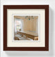 Poivrons Walther - cadre en bois - format photo 13x13 cm - noyer