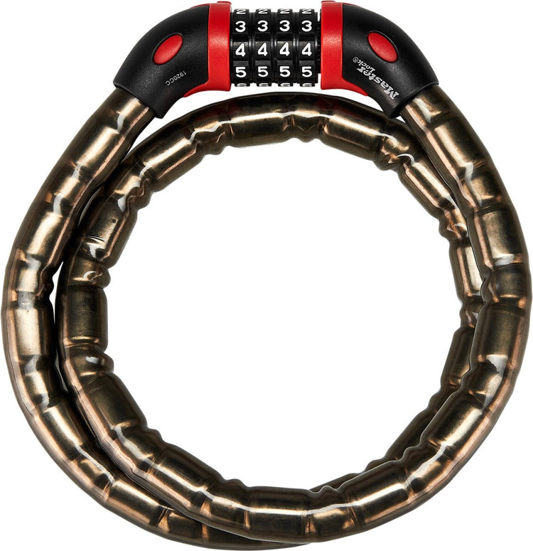 Câble antivol Masterlock - serrure à combinaison - acier renforcé - 1m x 18mm - 8226eurdpro