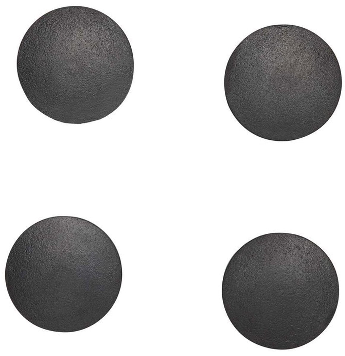 Aimant Maul rond massif 4 pièces 0,8 kg plastique ferrite bruchsicher ø 3,2 x 0,96 cm noir
