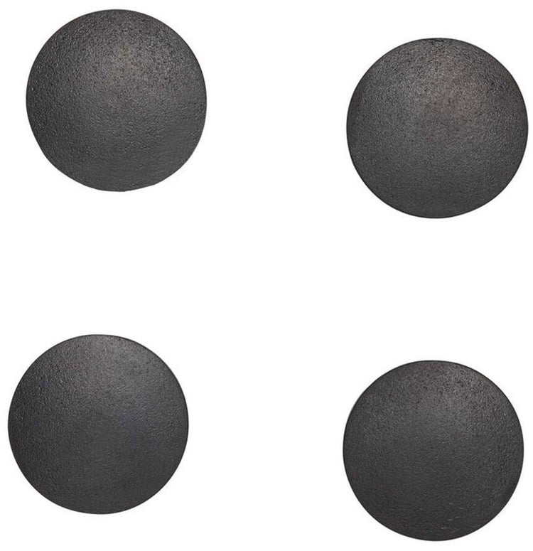 Aimant Maul rond massif 4 pièces 0,8 kg plastique ferrite bruchsicher ø 3,2 x 0,96 cm noir
