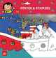 Clavis joy affiche à colorier Anna et Sinterklaas