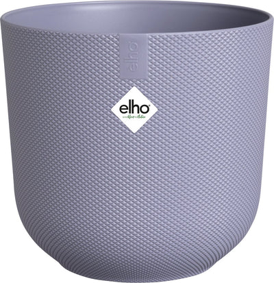 Elho jazz round 26 pot de fleur pour l'intérieur - accessoire de maison en plastique 100% recyclé - ø 26 x h 24,2 cm - lilas lavande