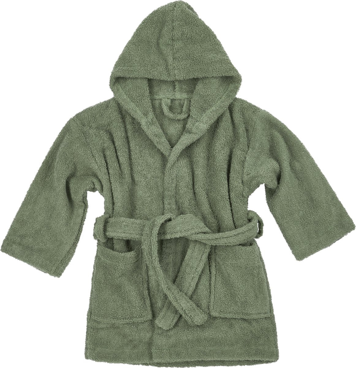 Peignoir Meyco baby uni - tissu éponge - vert forêt - 86 92