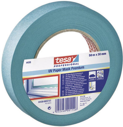 Tesa premium 04438-00012-00 ruban de masquage Krepp bleu (L x l) 50 m x 19 mm 1 pièce(s)