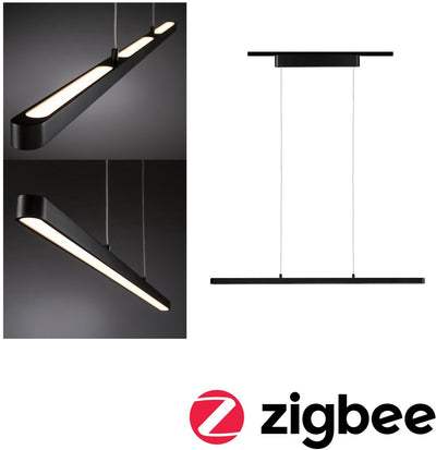 Paulmann Urail Suspensions Smart Home Zigbee 3.0 Lento 3x600lm 3x13,5W Tunable White Dimmable 230V Noir Mat
