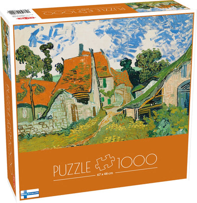 Tactic Vincent Van Gogh : rue d'Auvers-sur-oise – puzzle – 1000 pièces – art postimpressionniste de renommée mondiale – scène de rue emblématique – haute qualité scandinave