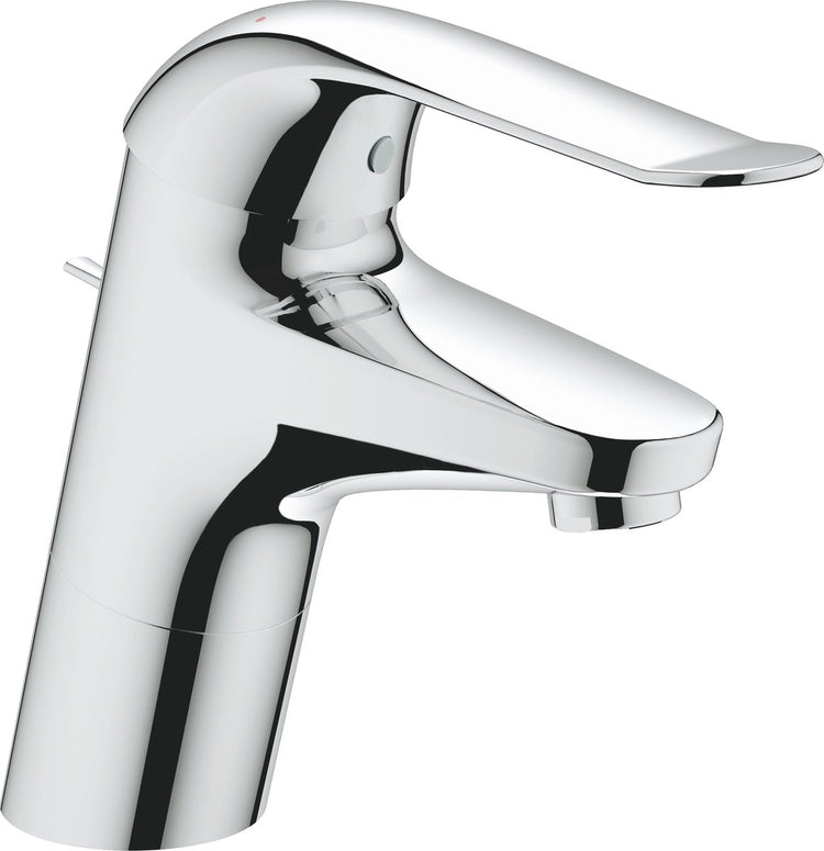 Robinet de lavabo Grohe eurosmart cares avec vidage chromé