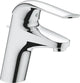 Robinet de lavabo Grohe eurosmart cares avec vidage chromé