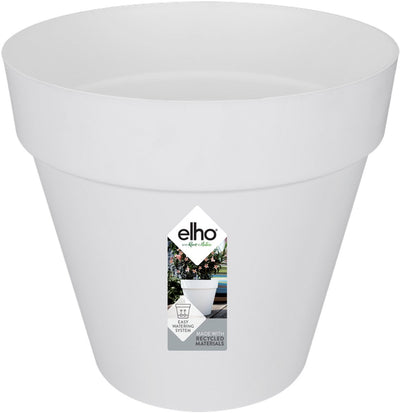 Elho loft urban round 30 - pot de fleur d'extérieur - ø 28,5 x h 26,0 cm - blanc