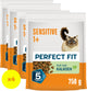 Croquettes pour chat Perfect Fit - Adulte sensible - Dinde - 4x750g