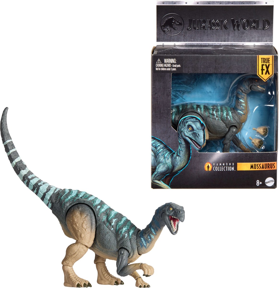 Mattel Jurassic World Hammond Collection Figurine Mussaurus Figurine