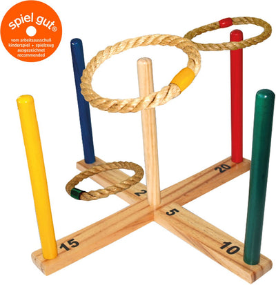 Schildkröt fun sports - jeu de lancer d'anneaux en bois
