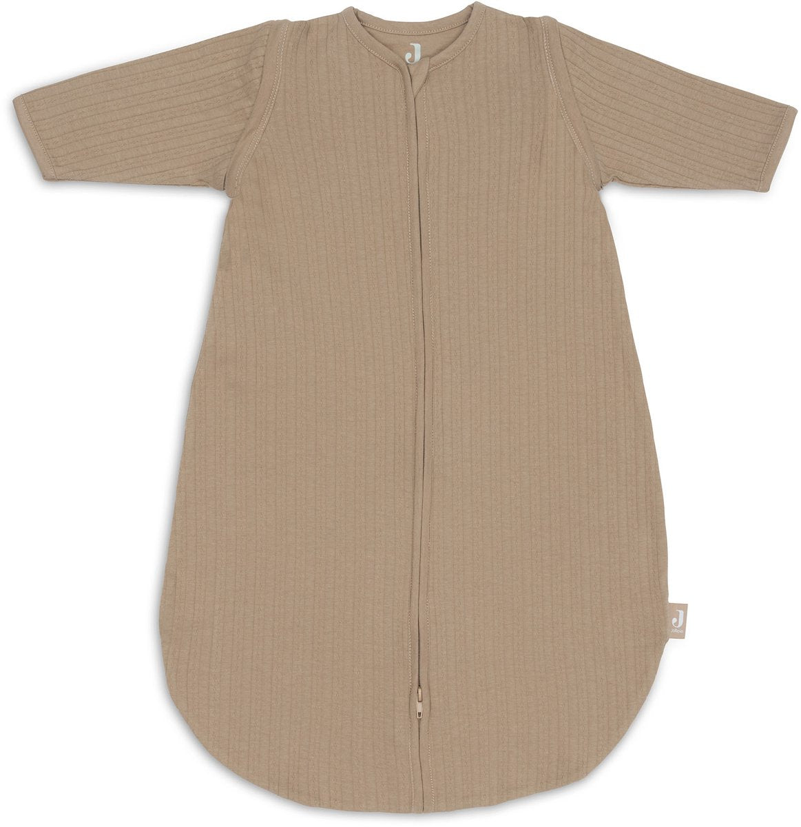 Jollein gigoteuse été avec manche zippée 110cm - ronde - biscuit ajouré - gigoteuse d'été