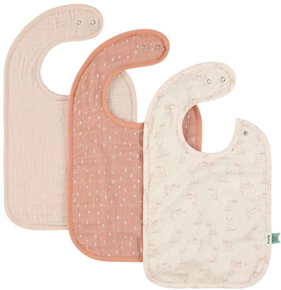 Trixie bavoir mix 3-pack - lapin rose
