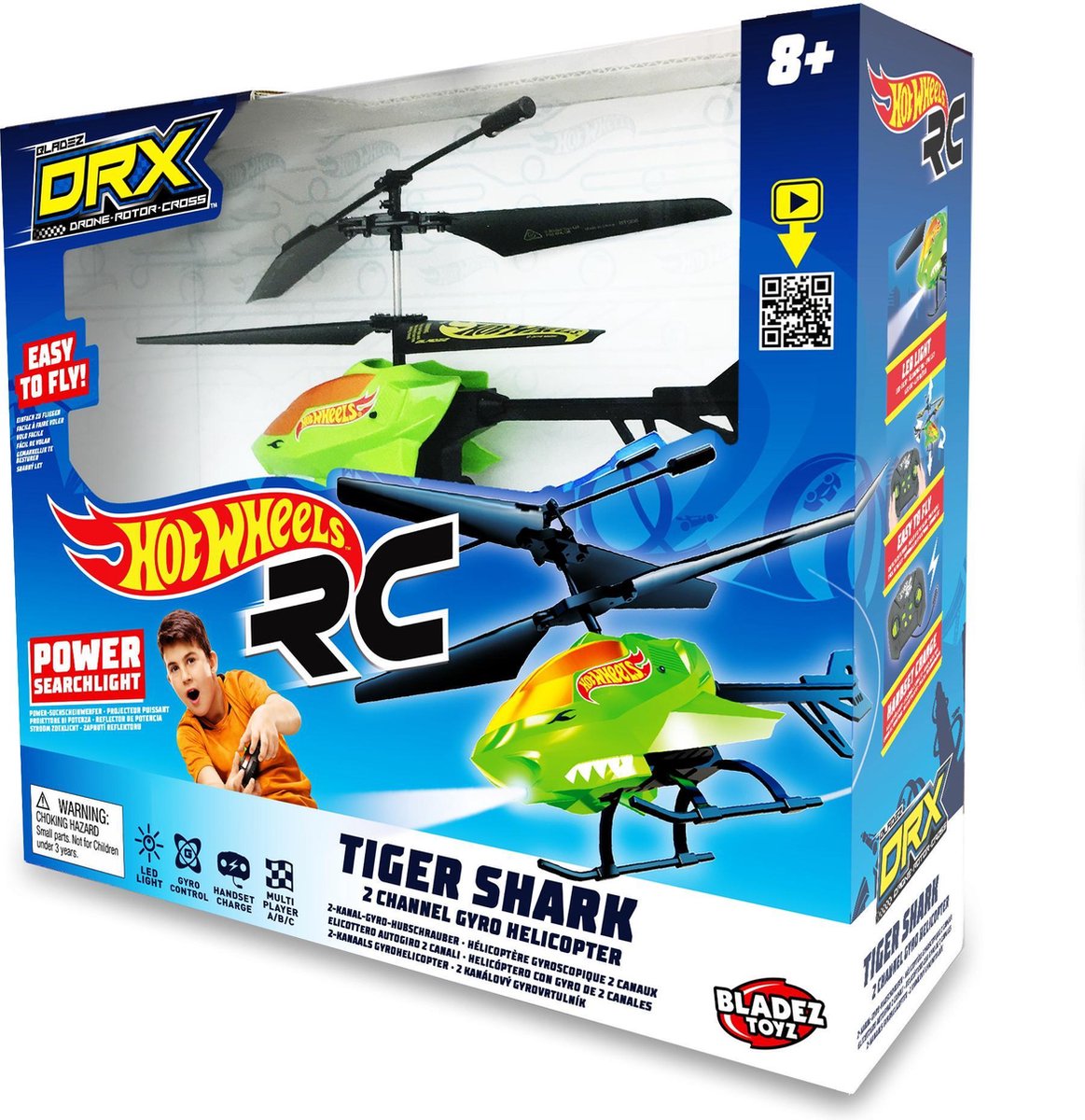 Hélicoptère de requin tigre Drx Hot Wheels de Mattel