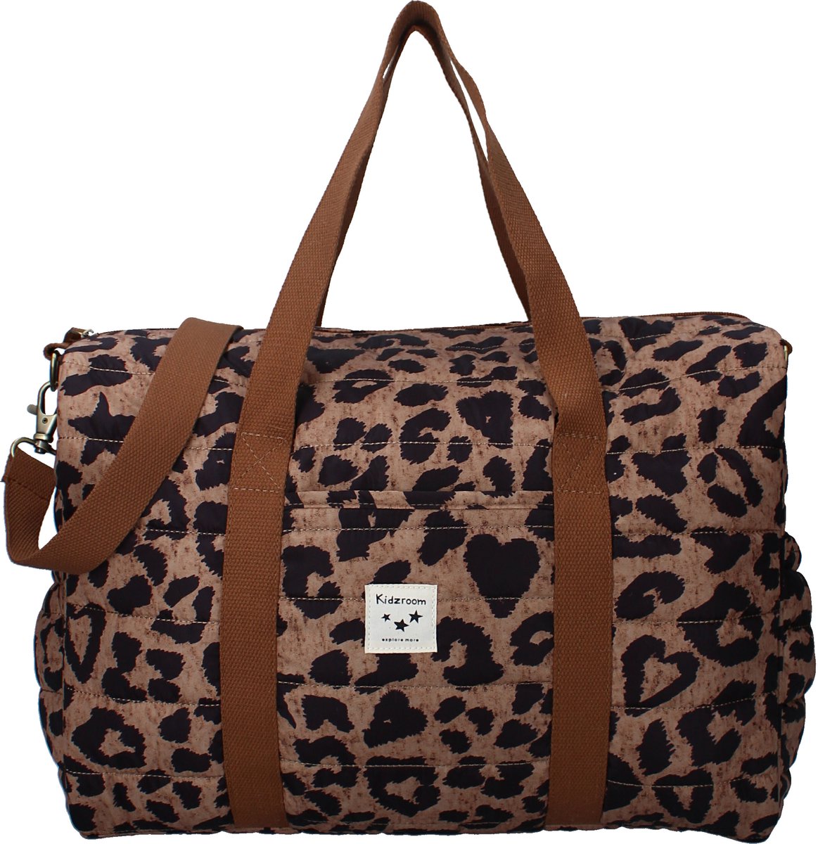 Kidzroom sac à langer mini mamas - beige - matelas à langer - bandoulière réglable - boucles de suspension landau