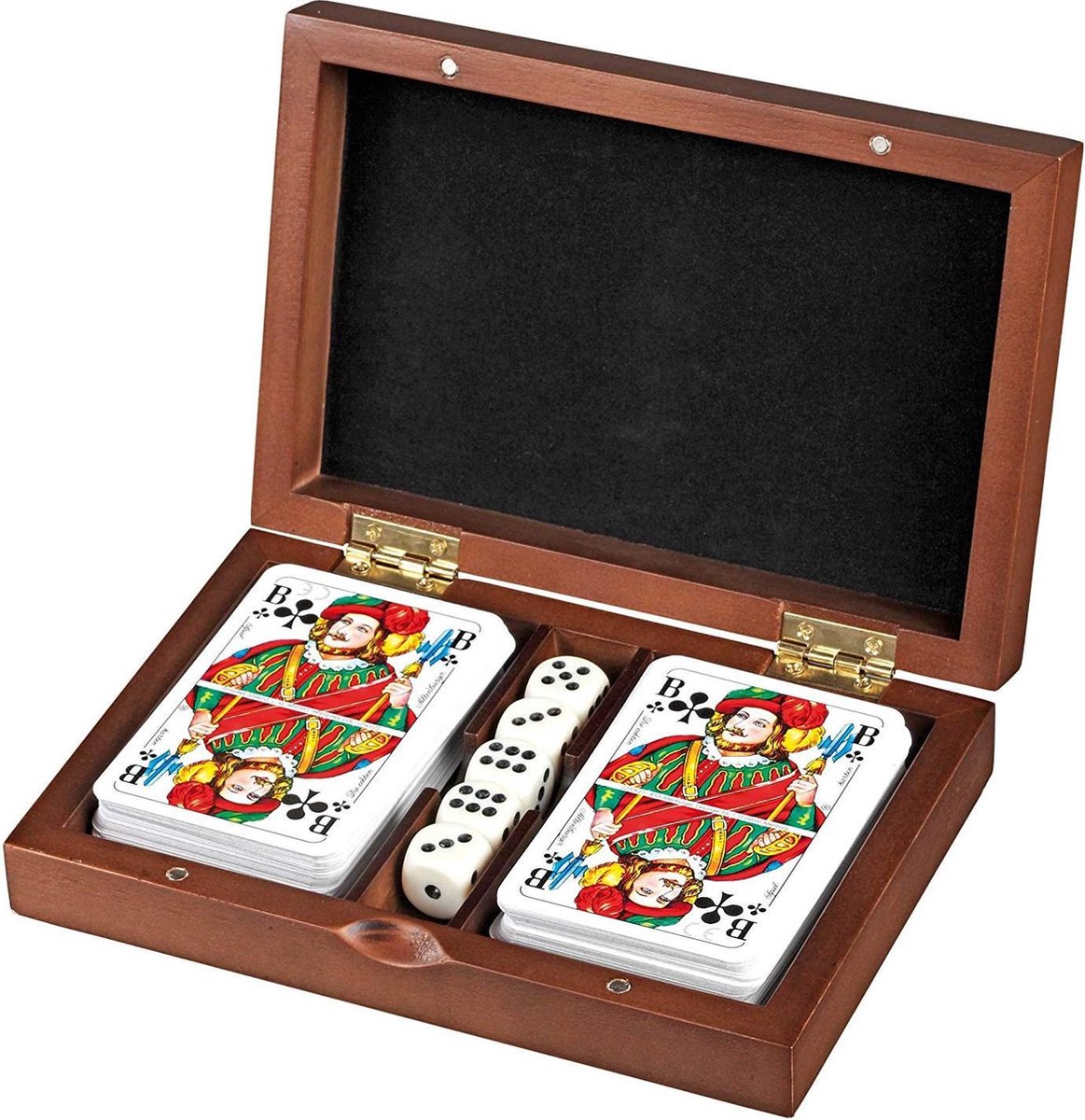 Philos rommã©, jeu de cartes à jouer avec jeu de dés (5 pièces)
