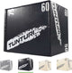Tunturi plyo box pour l'entraînement en force - boîte de fitness en bois avec couverture souple en matériau EVA - boîte de saut 40 50 60 cm - incl. application de remise en forme gratuite